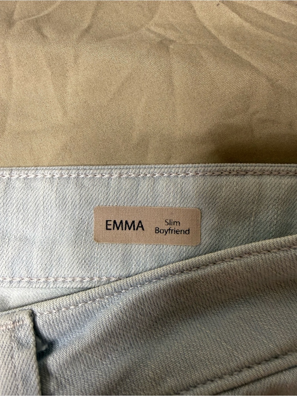 Mavi Light Blue Emma Slim Boyfriend Distressed Skinny Jeans 31/32 - Picture 3 of 5